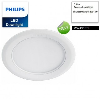 Bộ đèn downlight ân trần LED Philips 59523 MARCASITE 150 14W 30K WH recessed