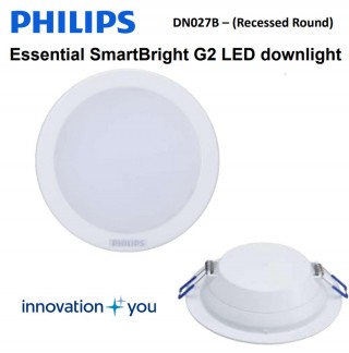 Bộ đèn downlight ân trần LED Philips DN027B LED6/WW D90 RD