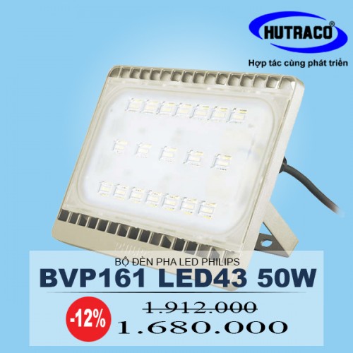 Bộ đèn pha LED Philips Floodlight BVP161 LED43/CW 50W 220-240V