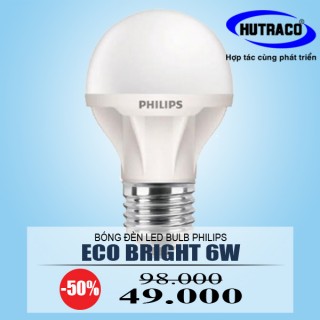 Bóng đèn LED Bulb Philips Eco Bright 6W