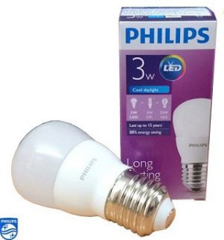 Bóng đèn LEDBulb Philips 3W E27 6500K 230V P45(APR)