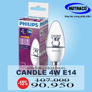 Bóng đèn Philips LED Bulb Candle 4W 2700K