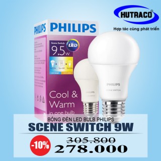 Bóng đèn Philips LED Bulb Scene Switch 9.5W E27